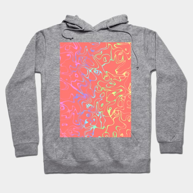 CORAL Abstract Hoodie by SartorisArt1